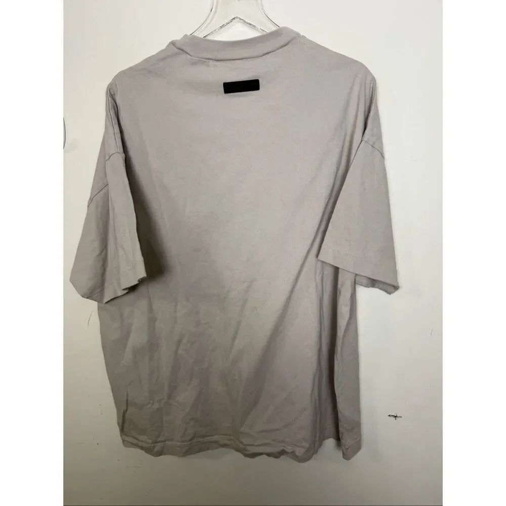 Fear of God Essentials Taupe Oversized T Shirt Size M 100% Cotton Streetwear Min